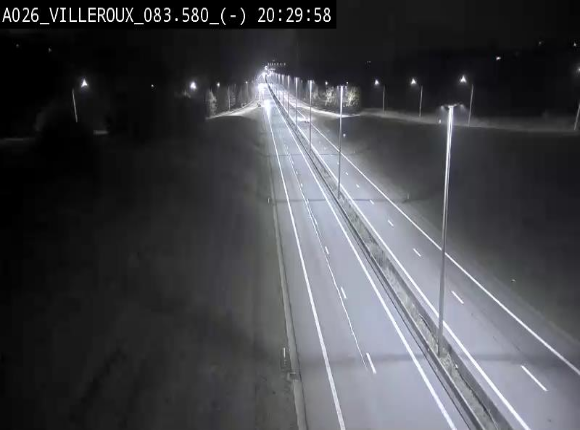Webcam autoroute A26/E25 à hauteur de Vaux-sur-Sûre, à la jonction avec la N85 en direction de Liège - BK 83.6