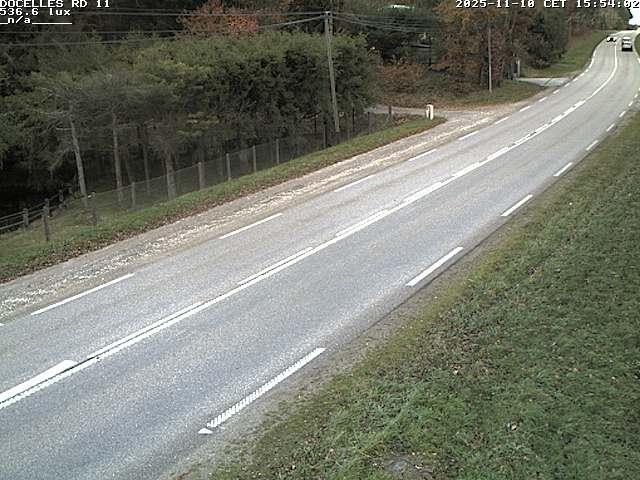 Webcam à 424 mètres d'altitude dans la Tranchée de Docelles dans les Vosges, à proximité d'Epinal sur la route de Gerardmer (D11)