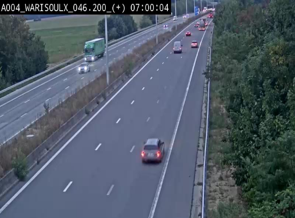 Webcam autoroute Belgique - Warissoulx - E411 - BK 46.2