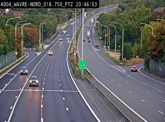 Webcam traffic E411(A4) - BK 18.7 - Bierges (Wavre Nord)