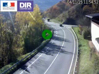 Caméra trafic sur la N90 à Bourg-Saint-Maurice, en provenance d'Aoste et en direction d'Albertville