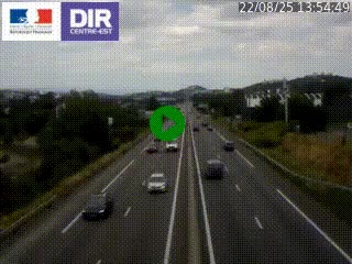 Caméra autoroute à Saint-Etienne (Les Littes) à hauteur du Ikea Saint-Etienne sur l'A72 en direction de Roanne