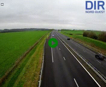 Webcam sur A84 à hauteur de l'échangeur de Poilley avec la N175, au sud d'Avranches
