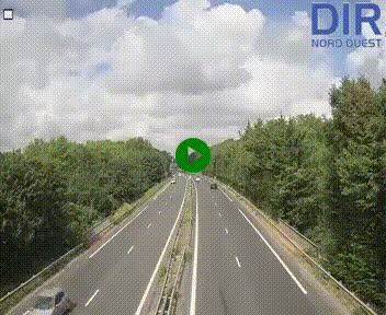 Webcam sur le périphérique de Caen (N814) à l'est de la ville, à Mondeville hauteur de la sortie 2, Presqu'île-Rives de l'Orne, au bout de l'autoroute A13