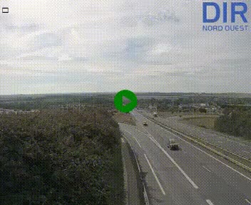 Webcam au début de l'A84 sur le périphérique Ouest de Caen (N814) à hauteur de la sortie 9, Porte de Bretagne