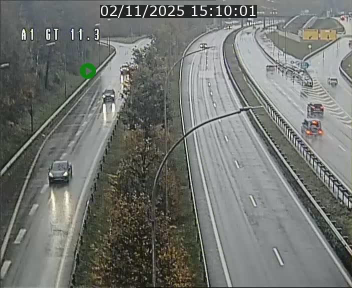 Traffic live webcam Luxembourg Senningerberg - A1 direction Allemagne - BK 11.3