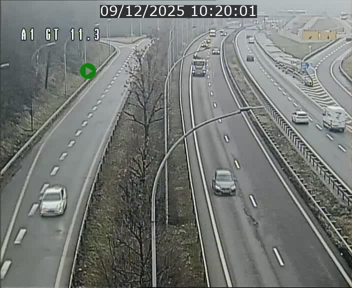 Traffic live webcam Luxembourg Senningerberg - A1 direction Allemagne - BK 11.3