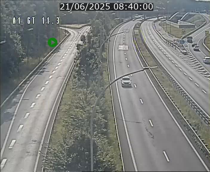 Traffic live webcam Luxembourg Senningerberg - A1 direction Allemagne - BK 11.3