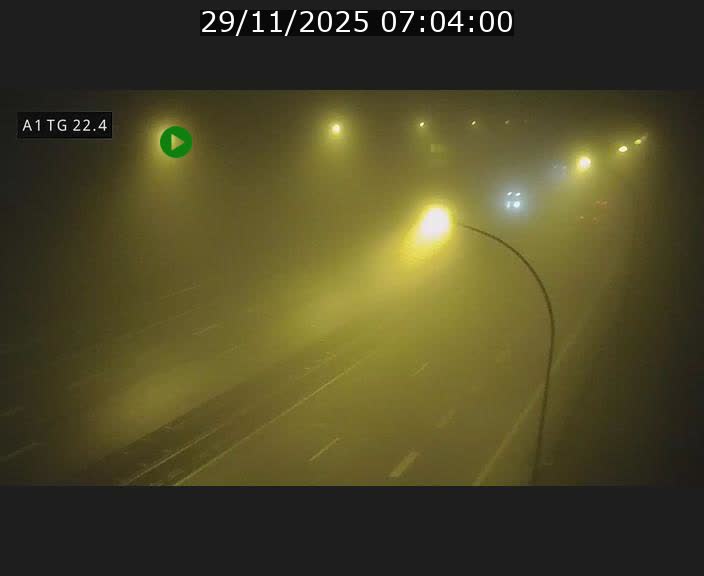 Traffic live webcam Luxembourg Flaxweiler - A1 direction Luxembourg - BK 22.4