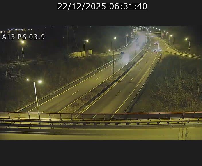 Traffic live webcam Luxembourg Differdange - A13 direction Esch-sur-Alzette - BK 3.9