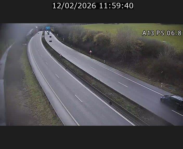 Traffic live webcam Luxembourg Ehlerange - A13 direction Esch-sur-Alzette - BK 6.8