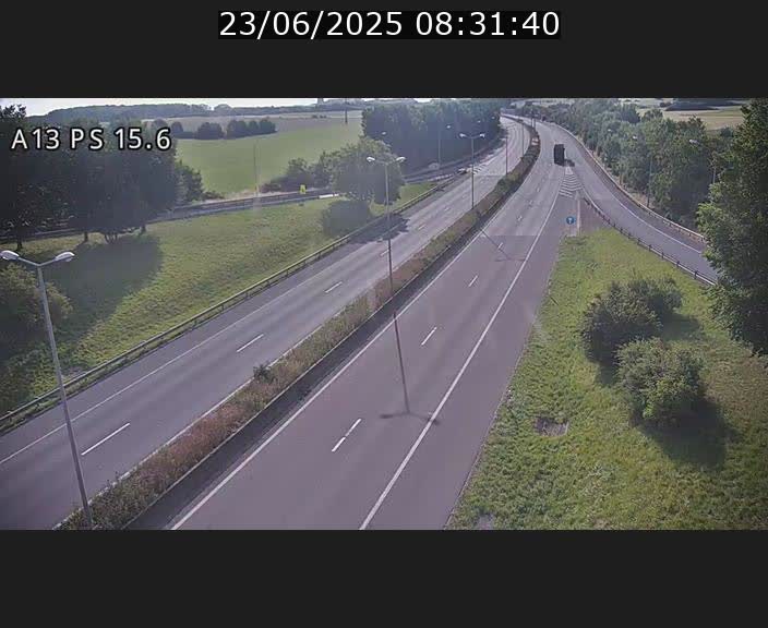 Traffic live webcam Luxembourg Kayl - A13 direction Dudelange - BK 15.6