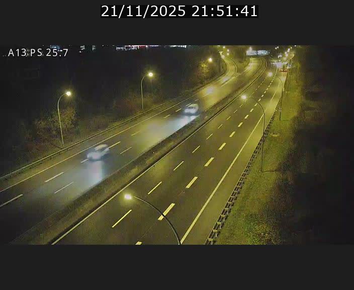 Traffic live webcam Luxembourg Frisange - A13 direction Allemagne - BK 26
