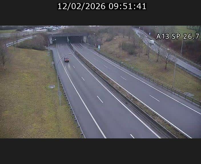 Traffic live webcam Luxembourg Frisange - A13 direction Luxembourg-ville - BK 26.7