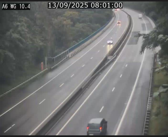 Traffic live webcam Luxembourg Mamer - A6 - BK 10.4 - direction Luxembourg/France/Allemagne