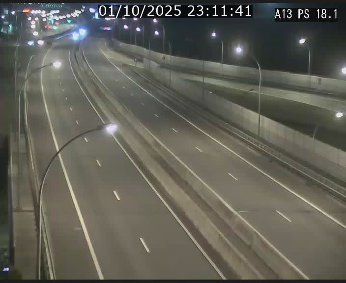 Traffic live webcam Luxembourg Dudelange - A13 direction Croix de Bettembourg - BK 18.1