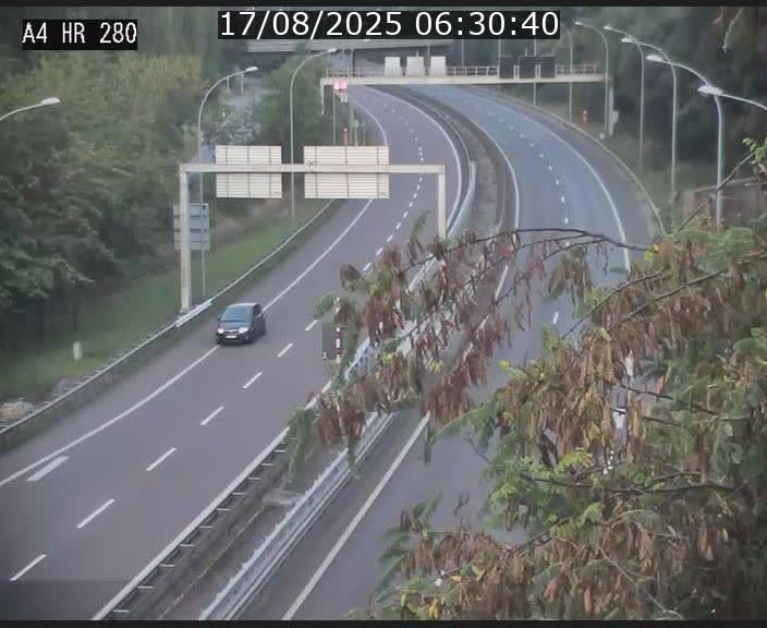 Webcam traffic A4 Luxembourg - BK 0.2 - P+R Bouillon (direction Luxembourg)