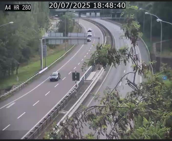 Webcam traffic A4 Luxembourg - BK 0.2 - P+R Bouillon (direction Luxembourg)