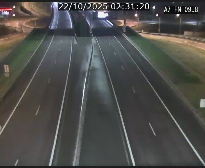 Caméra trafic Luxembourg - A7, Tunnel Gousselerbierg, sortie sud, direction rond-point Lorentzweiler (BK 9.9)