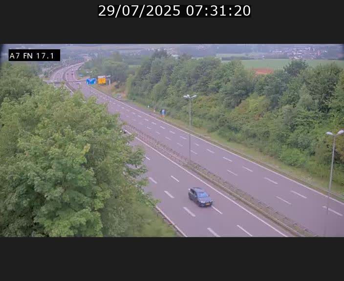 Caméra trafic Luxembourg - A7, Merscherbierg direction Mersch