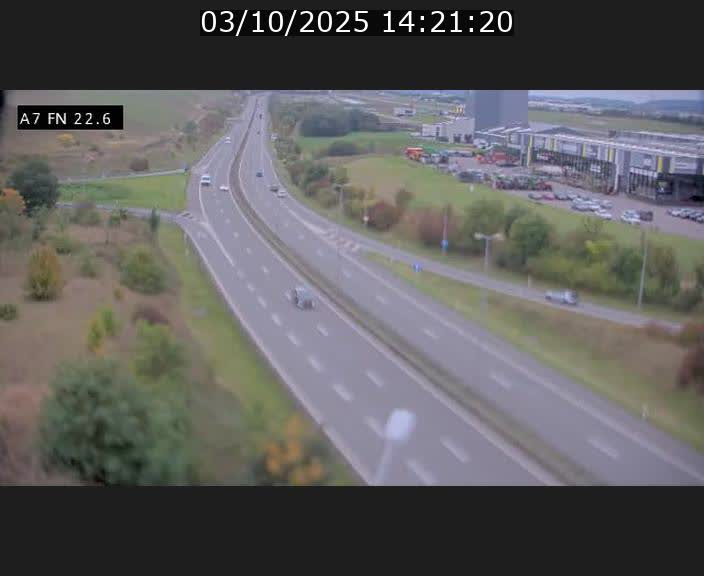 Caméra trafic Luxembourg - A7, Colmar-berg direction Mersch