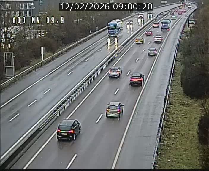 Webcam Autoroute à la Croix de Bettembourg - A3 - BK 9.9 - direction Luxembourg-Ville