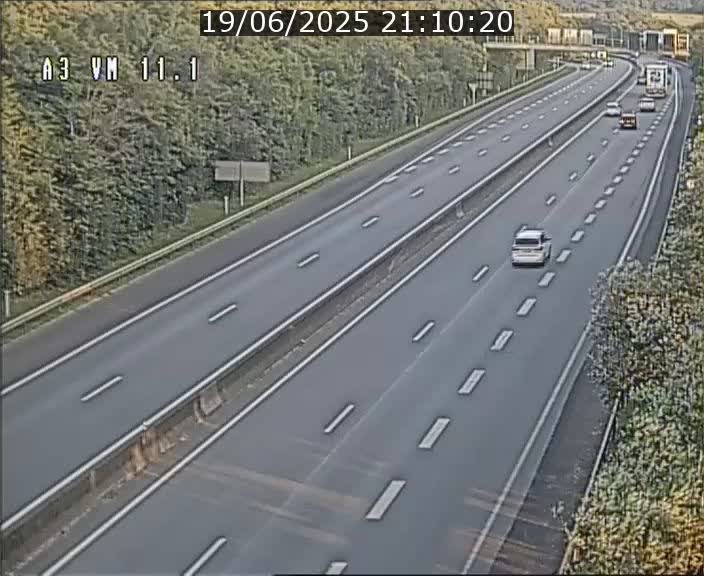 Webcam à la frontière franco-luxembourgeoise, avant la Croix de Bettembourg - BK 11.1 - direction Luxembourg-ville