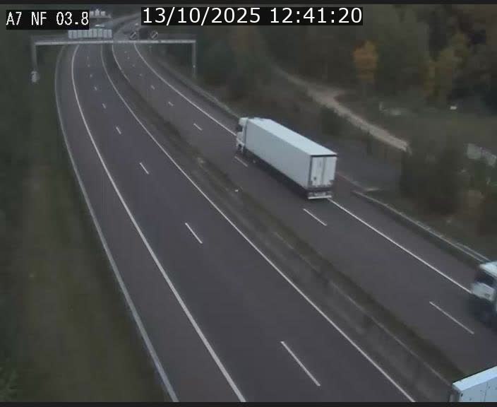 Webcam autoroute A7 au Luxembourg à la sortie du Tunnel Stafelter vers le Nord
