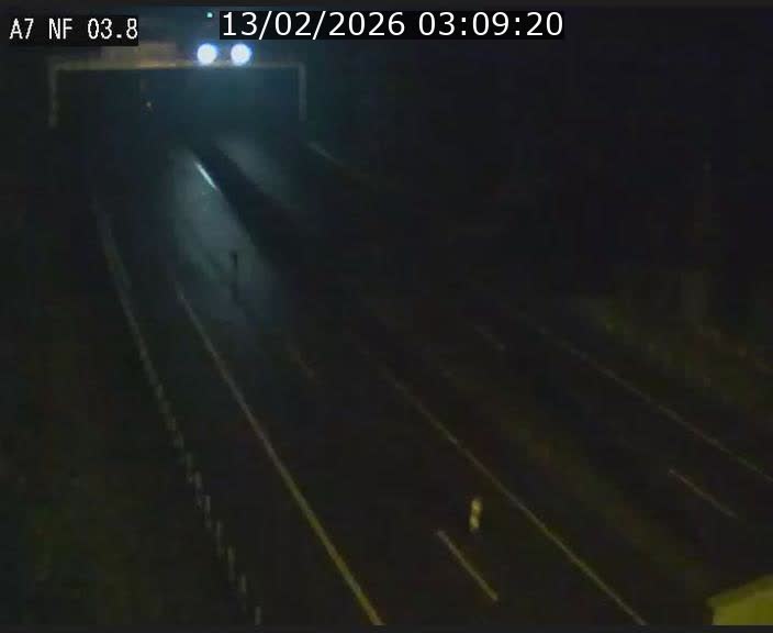 Webcam autoroute A7 au Luxembourg à la sortie du Tunnel Stafelter vers le Nord