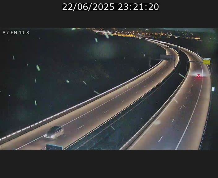 Caméra trafic Luxembourg - A7, Tunnel Gousselerbierg, sortie sud, direction rond-point Lorentzweiler (BK 10.8)