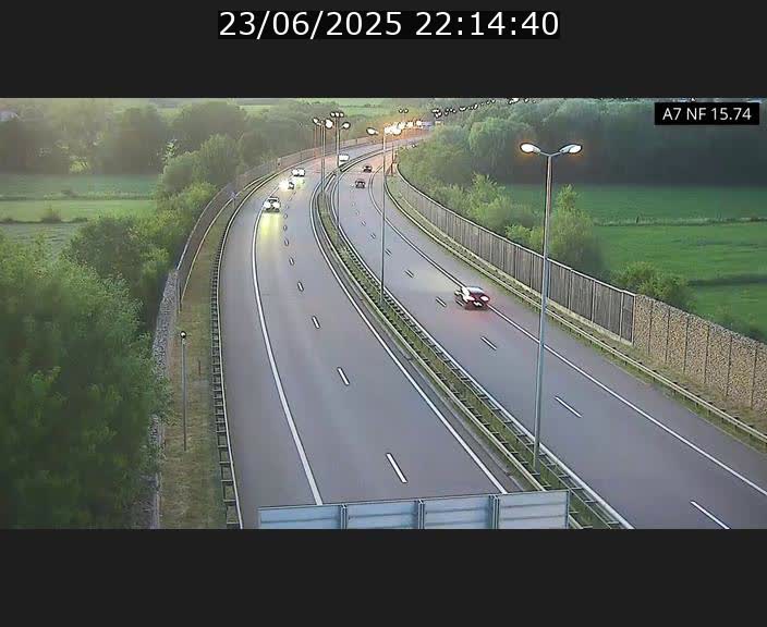 Caméra trafic Luxembourg - A7, Tunnel Mersch, entrée nord, direction Lorentzweiler