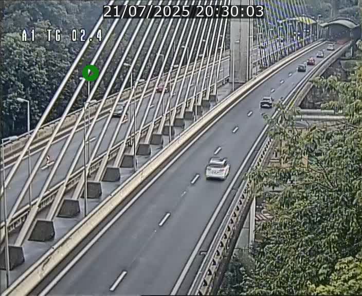 Traffic live webcam Luxembourg Sandweiler - A1 direction Luxembourg-ville - BK 2.4