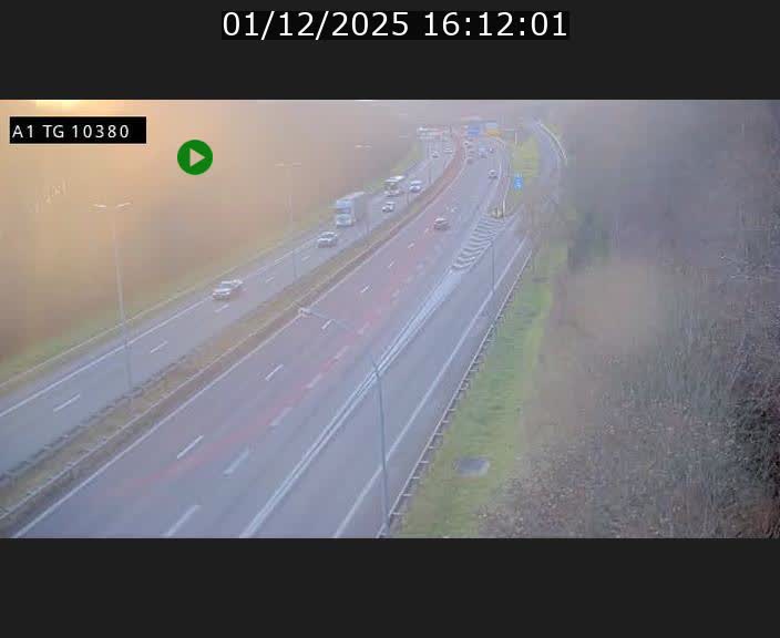 Traffic live webcam Luxembourg Senningerberg - A1 direction Luxembourg Kirchberg - BK 10.3