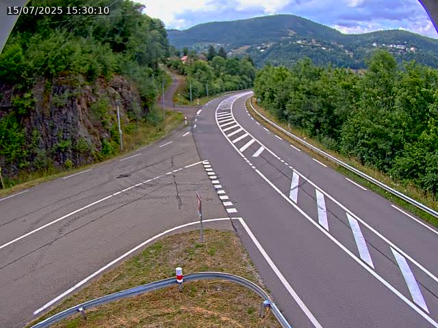 Caméra autoroute France - N66, col du Bussang direction Remiremont