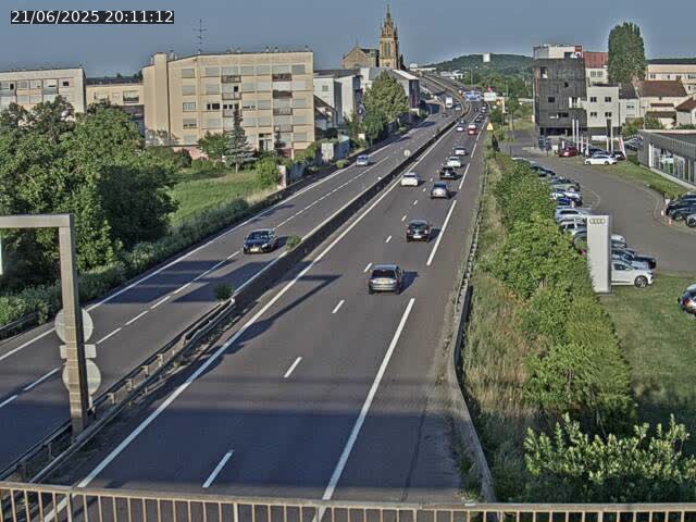 Caméra autoroute France - A31, Thionville direction Metz