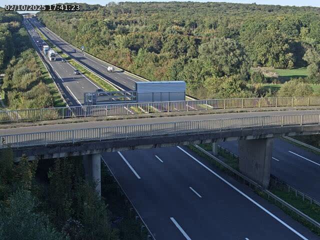 Caméra autoroute France - A31, Zoufftgen direction Luxembourg-ville, à la frontière entre la France et le Luxembourg