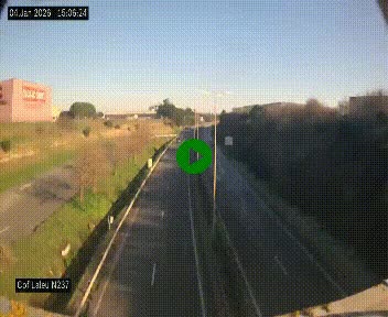 Webcam située à la Rochelle, à la fin de la N237 avant l'accès au péage du Pont de l'Île-de-Ré
