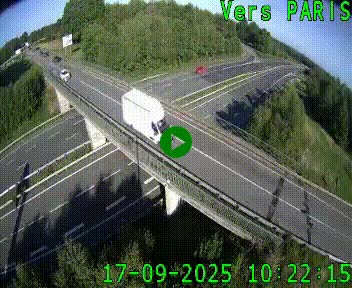 Clone of Caméra routière sur l'autoroute A20 au nord de Limoges, à la jonction avec la N520. Vue orientée vers Paris