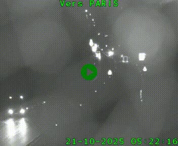 Caméra routière sur l'autoroute A20 à Bessines-sur-Gartempe. Vue orientée vers Paris