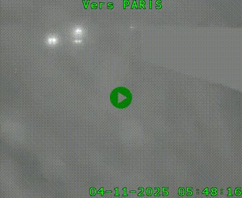 Caméra routière sur l'autoroute A20 à Brive-la-Gaillarde, à la jonction avec l'A89. Vue orientée vers Paris