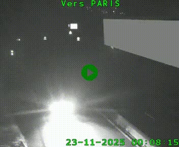 Caméra routière sur l'autoroute A20 à Brive-la-Gaillarde, à la jonction avec l'A89. Vue orientée vers Paris