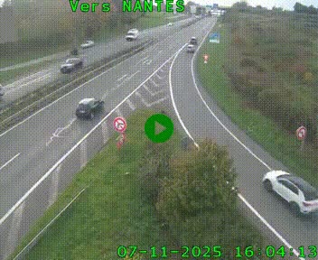 Webcam N147 au nord de Poitiers et à la jonction avec la A10