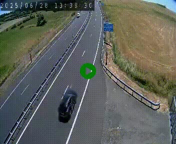 Caméra autoroute A75 à hauteur du col de la Fageole en direction de Clermont-Ferrand