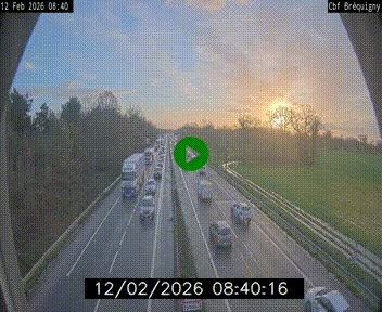 Webcam sur le périphérique de Rennes (N136) à hauteur du quartier Bréquigny, au sud de la ville