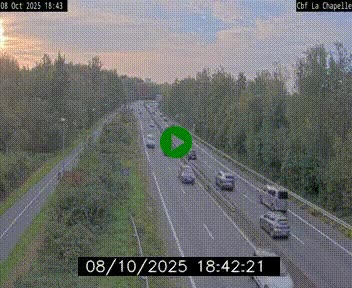 Webcam sur le périphérique de Nantes (N844) à hauteur de Porte de la Chapelle, au nord de la ville