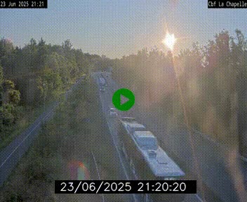 Webcam sur le périphérique de Nantes (N844) à hauteur de Porte de la Chapelle, au nord de la ville
