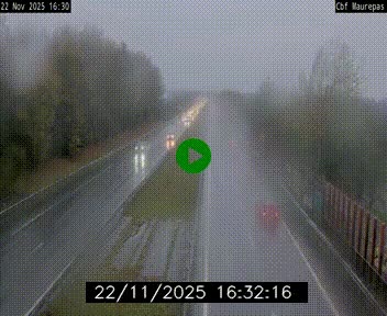 Webcam sur le périphérique de Rennes (N136) à hauteur de Maurepas, au nord de la ville