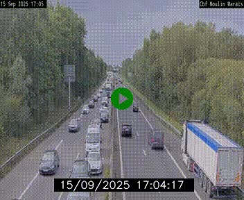 Webcam sur le périphérique de Nantes (N844) entre la Porte de Saint-Luce et la Porte d'Anjou, à l'est de la ville