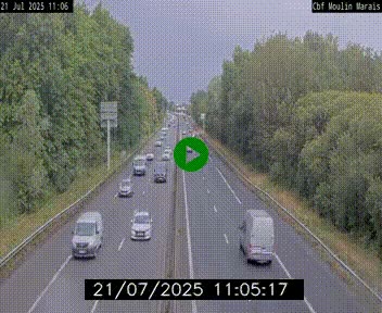 Webcam sur le périphérique de Nantes (N844) entre la Porte de Saint-Luce et la Porte d'Anjou, à l'est de la ville