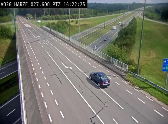 Caméra autoroute Belgique - Sougné-Remouchamps,E25 direction Luxembourg